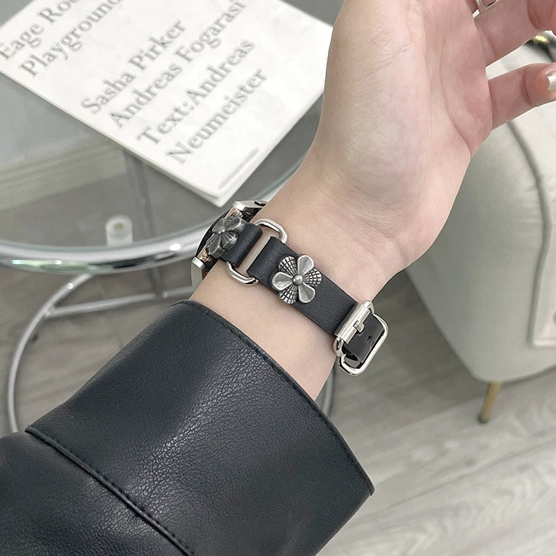 Casezly Punk Leather Band for Samsung Watch6/5/4/3