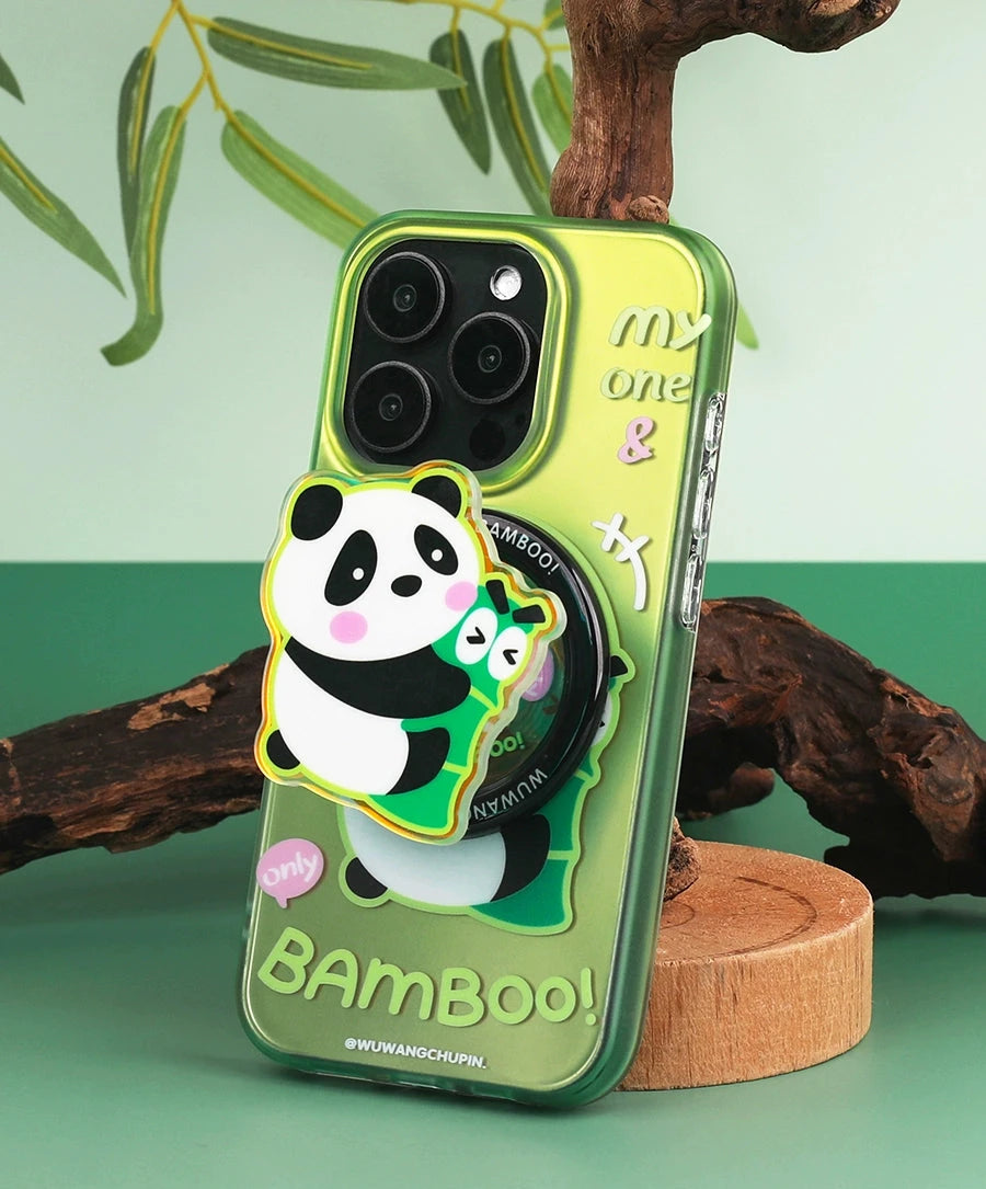 Casezly Bamboo Panda Phone Case with Magnetic Stand